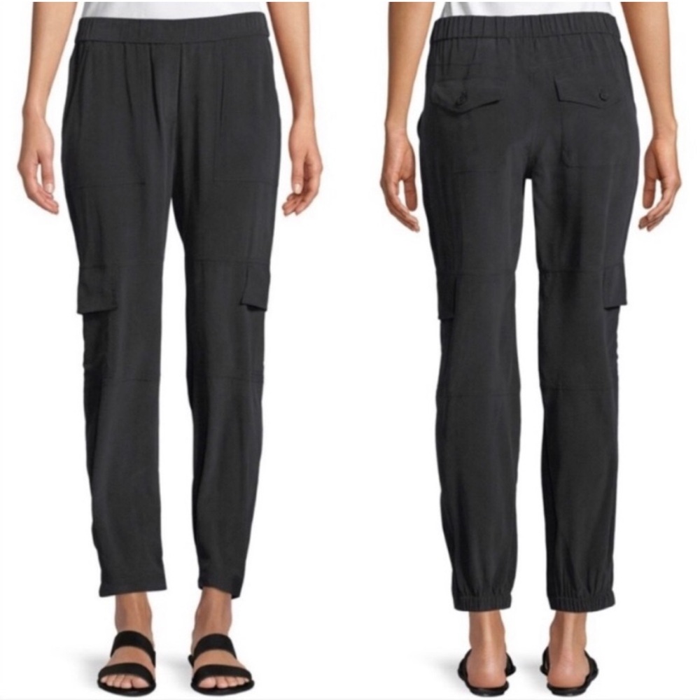 Theory Hamtana Summer Silk Sapphire Blue Pants